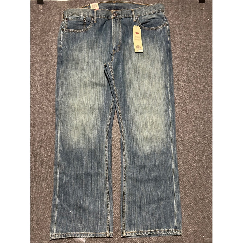 Levis 559 relaxed straight jeans mens new fit 42X31 (tag 42X32) medium wash - Picture 1 of 7